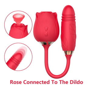 Rose Thrusting Dildo Combo